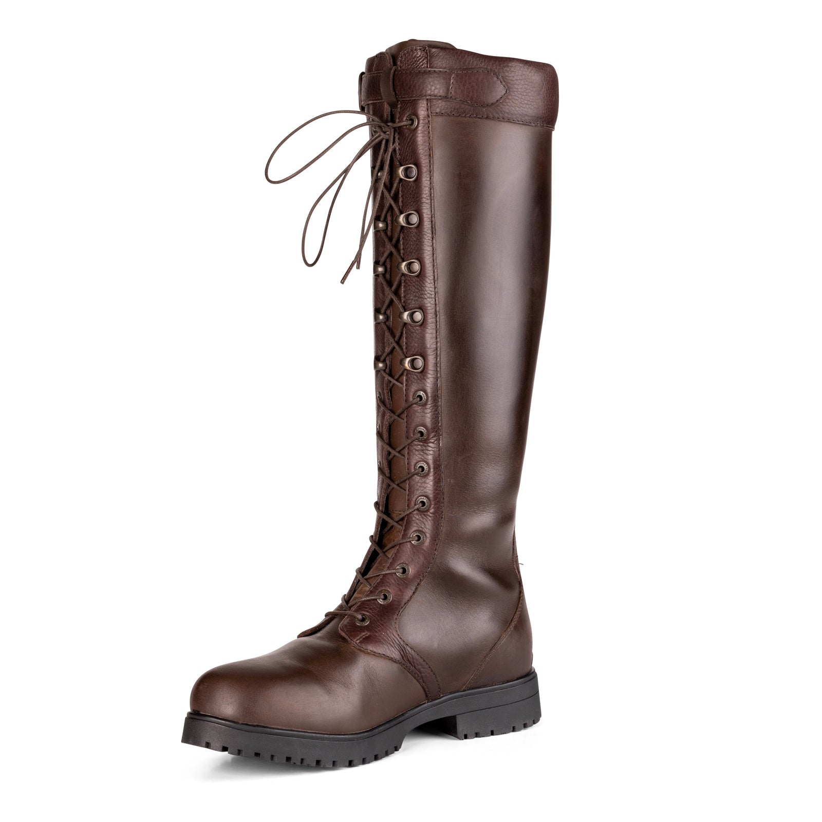 Moretta Teramo Lace Country Boots - Dark Brown