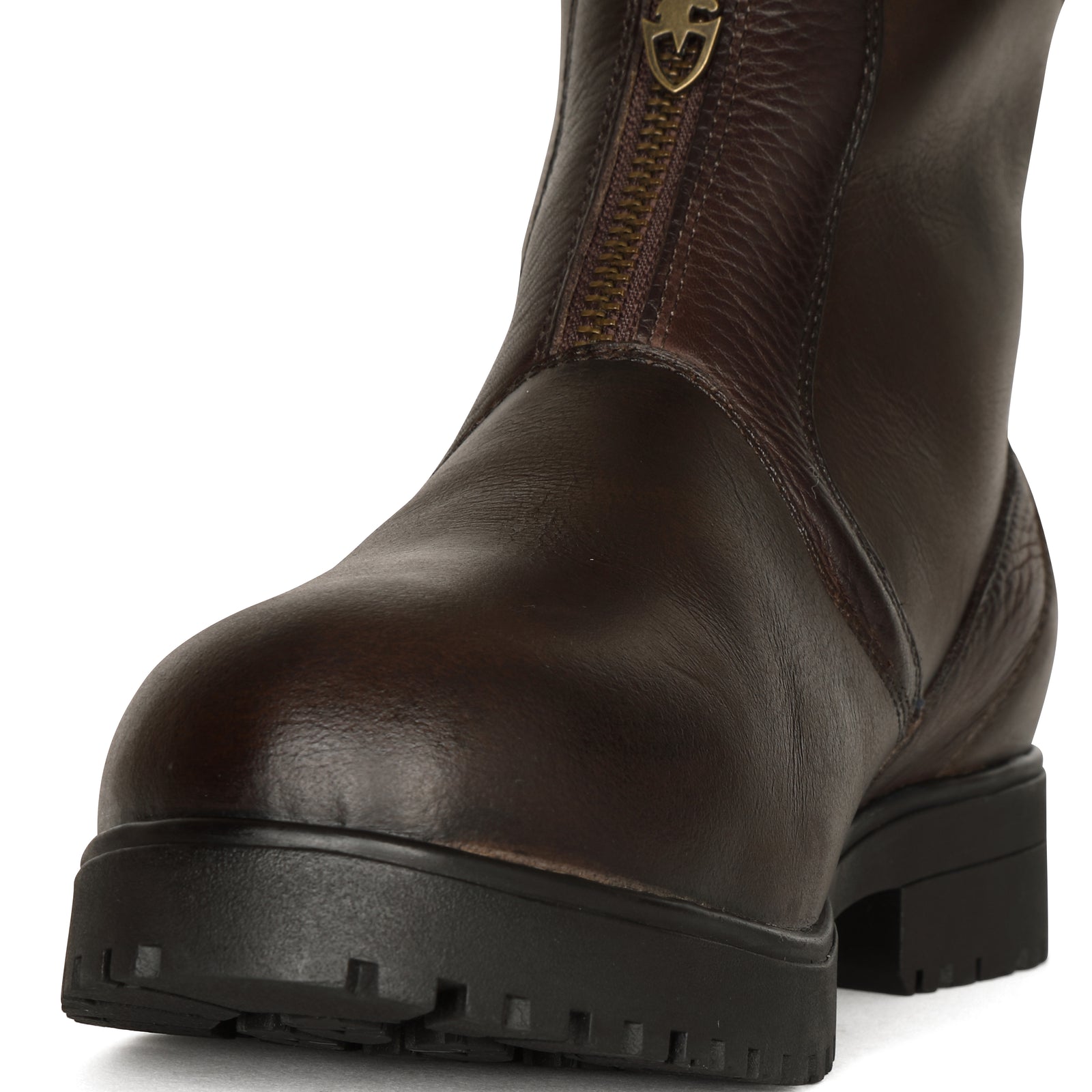 Moretta Atri Short Zip Country Boots - Brown