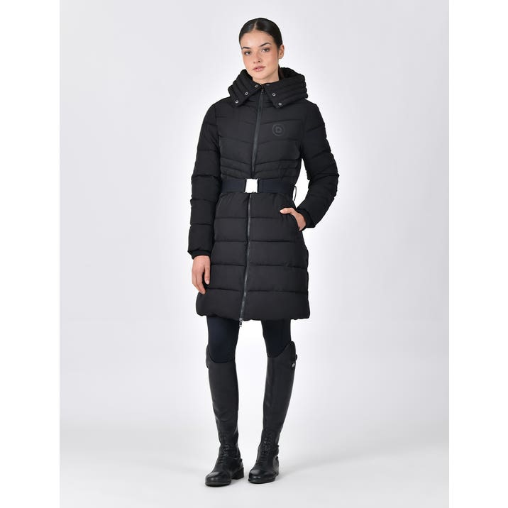 Dublin Belted Longline Puffer - Black