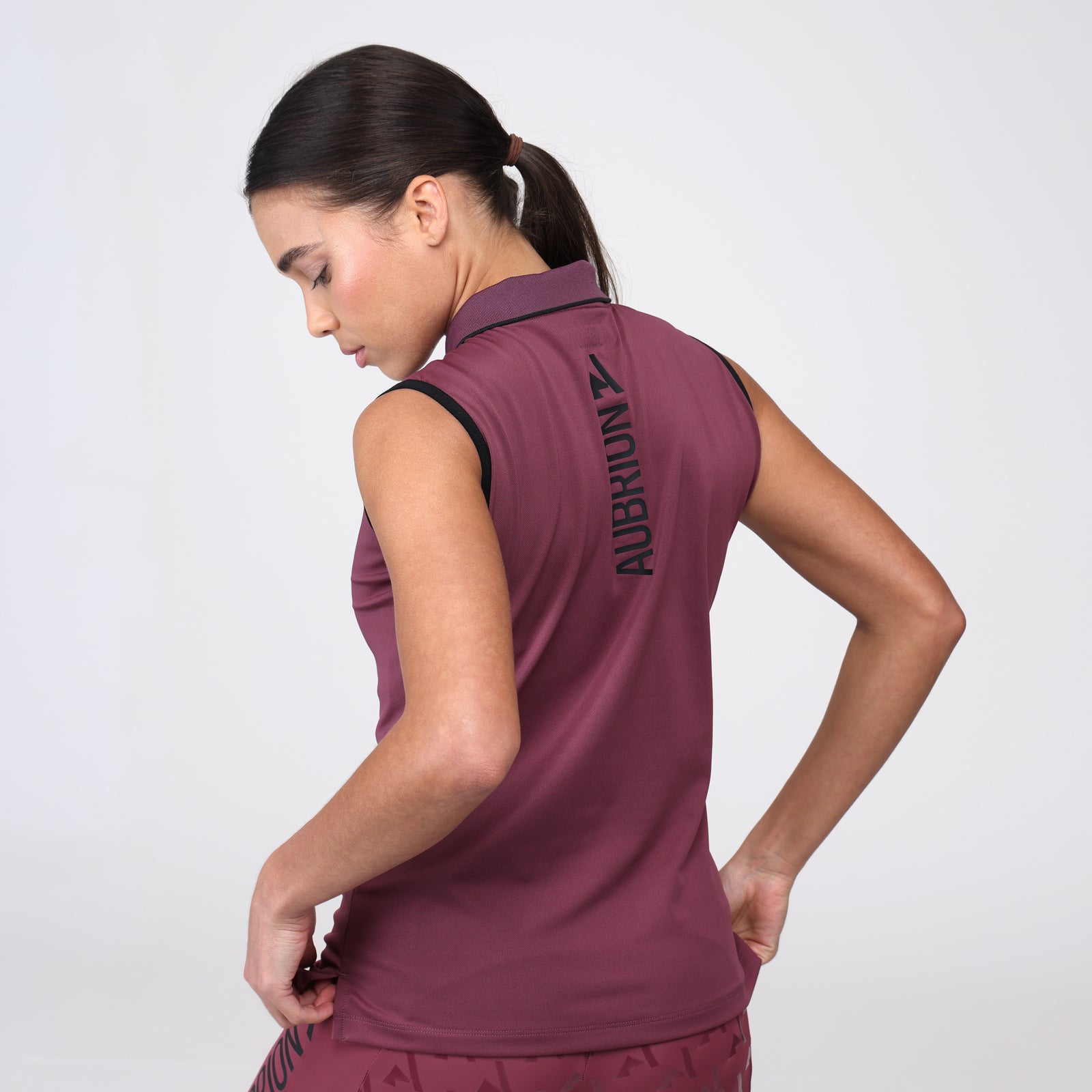 Aubrion React Sleeveless Tech Polo