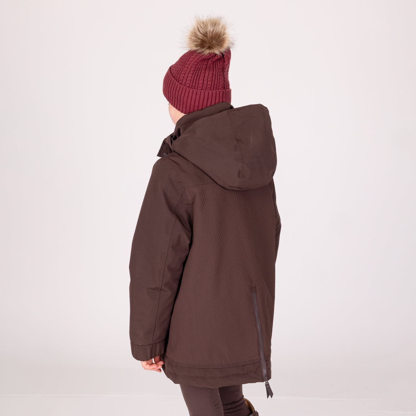 Aubrion Equestrian Winter Coat - Young Rider Espresso