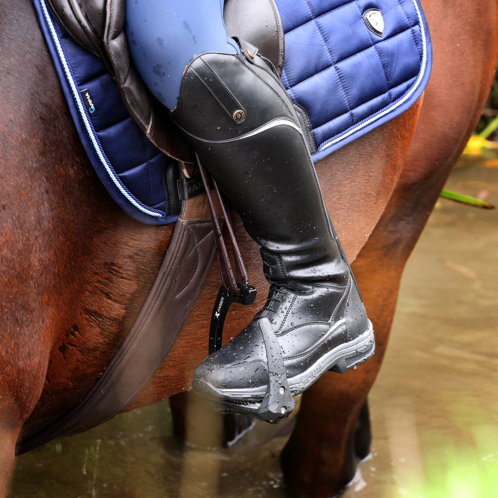 Moretta Azzurra XGRIP Long Riding Boots - Black