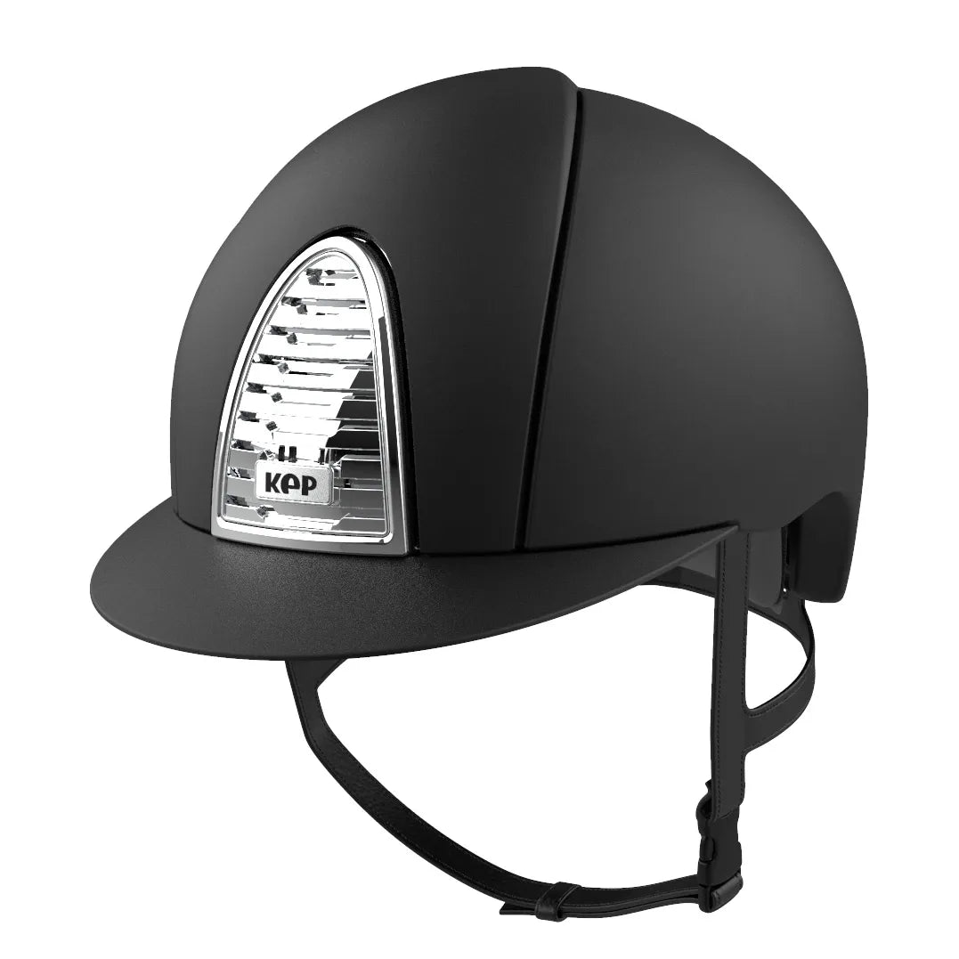 KEP Cromo 2.0 Mica Black and Chrome Standard Peak