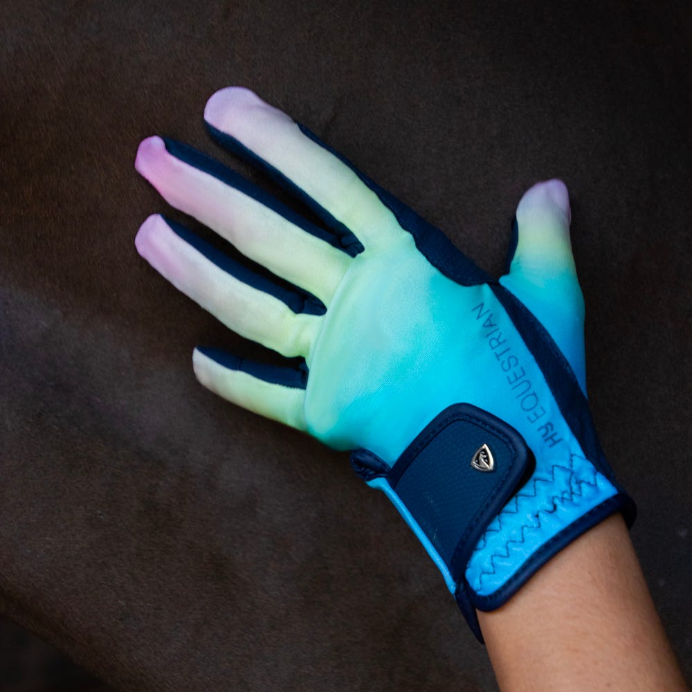 Hy Equestrian Ombre Riding Gloves