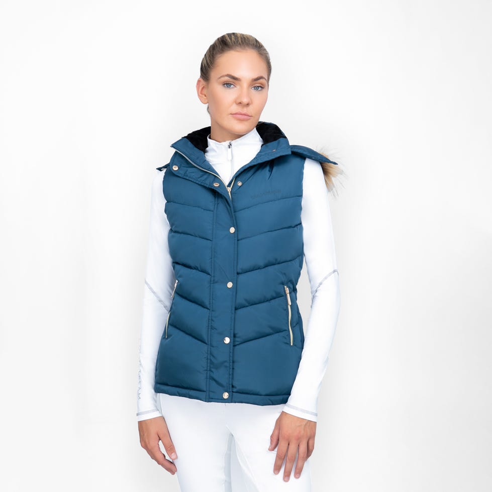 Coldstream Leitholm Quilted Gilet - Cool Slate Blue