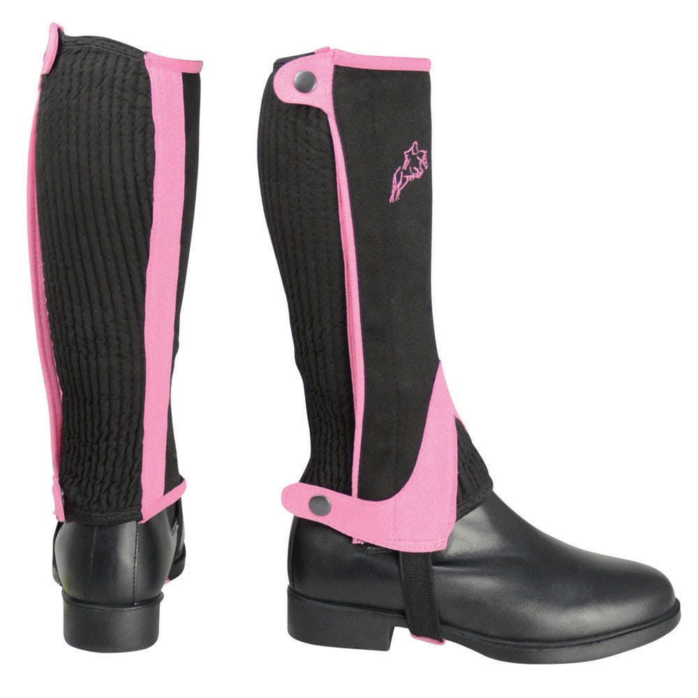 Hy Equestrian Children's Two Tone Amara Half Chaps