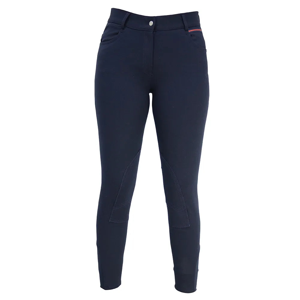 Hy Equestrian Signature Breeches - Marine-Red