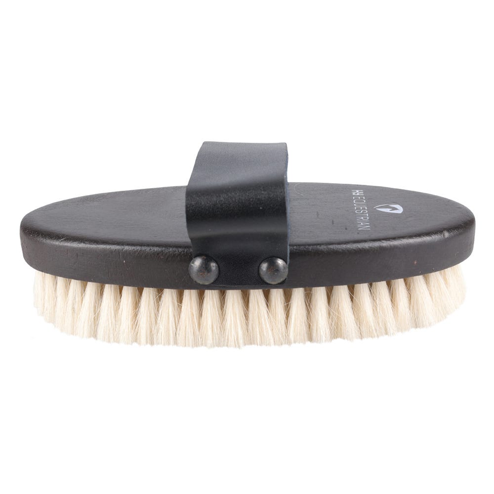 HySHINE Deluxe Goat Hair Wooden Body Brush