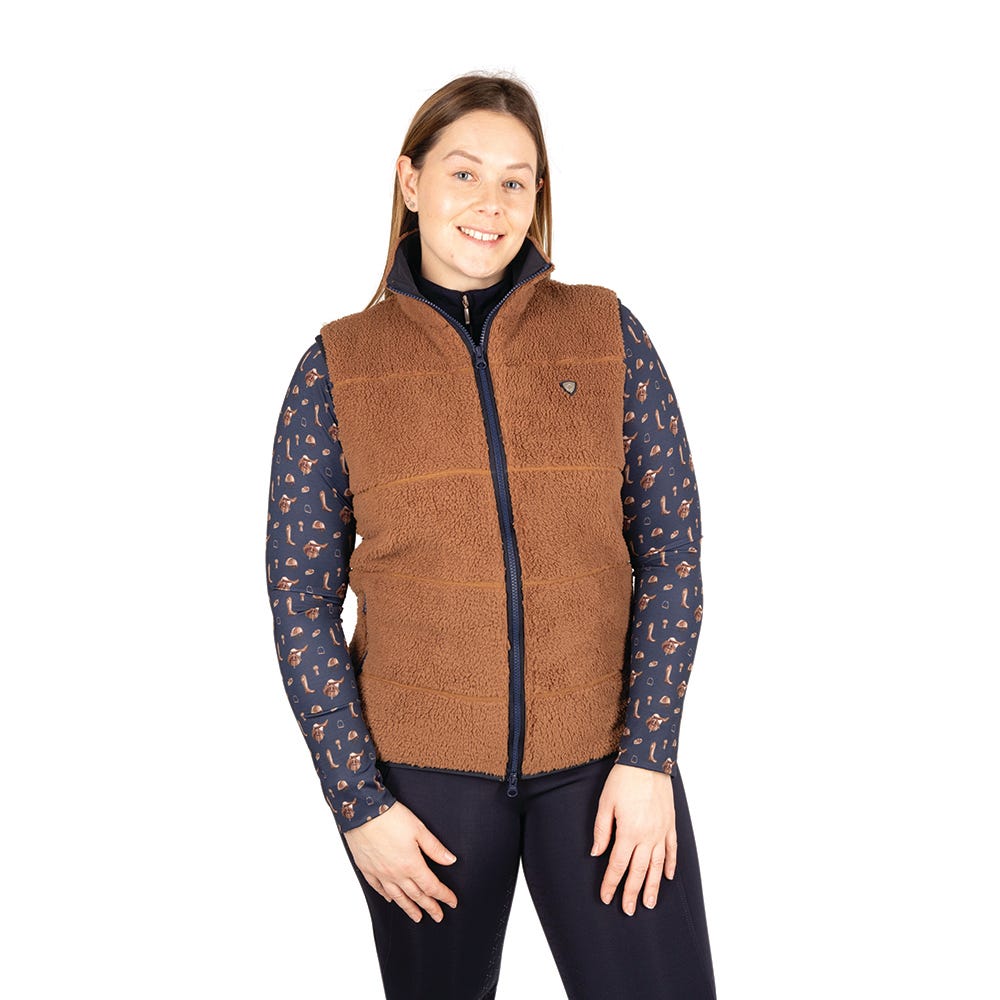 Hy Equestrian Elevate Style Teddy Fleece Gilet