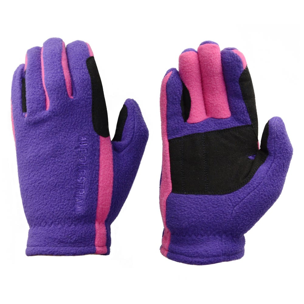 Hy Equestrian Children's Fleece Riding Gloves
