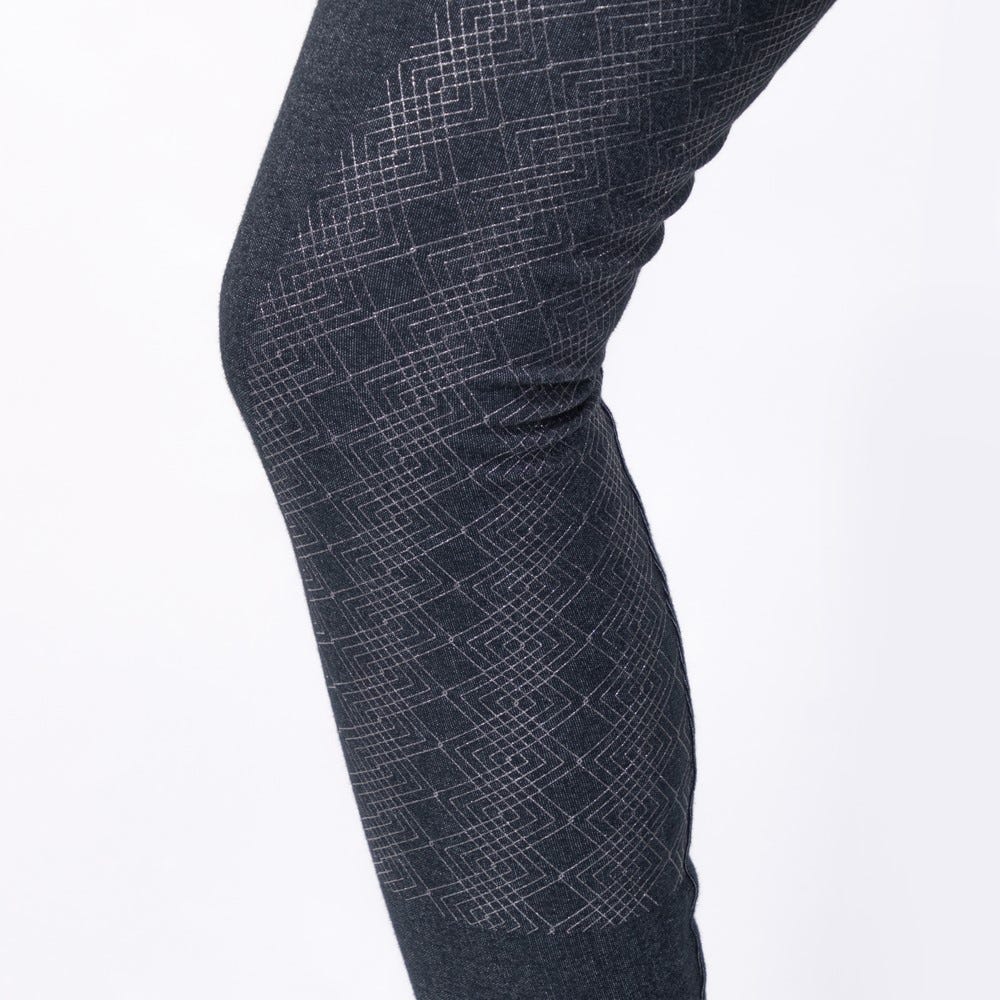 Hy Equestrian Children's Jesmond Jewel Denim Look Tights