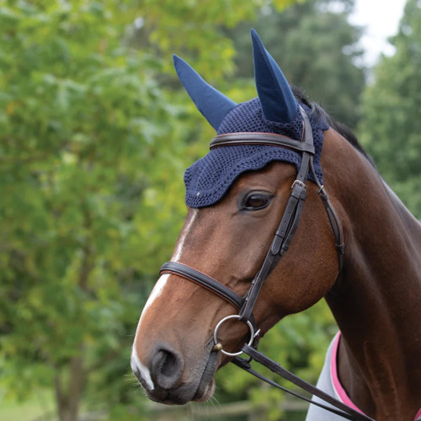 Horse soundless ear net hood bonnet