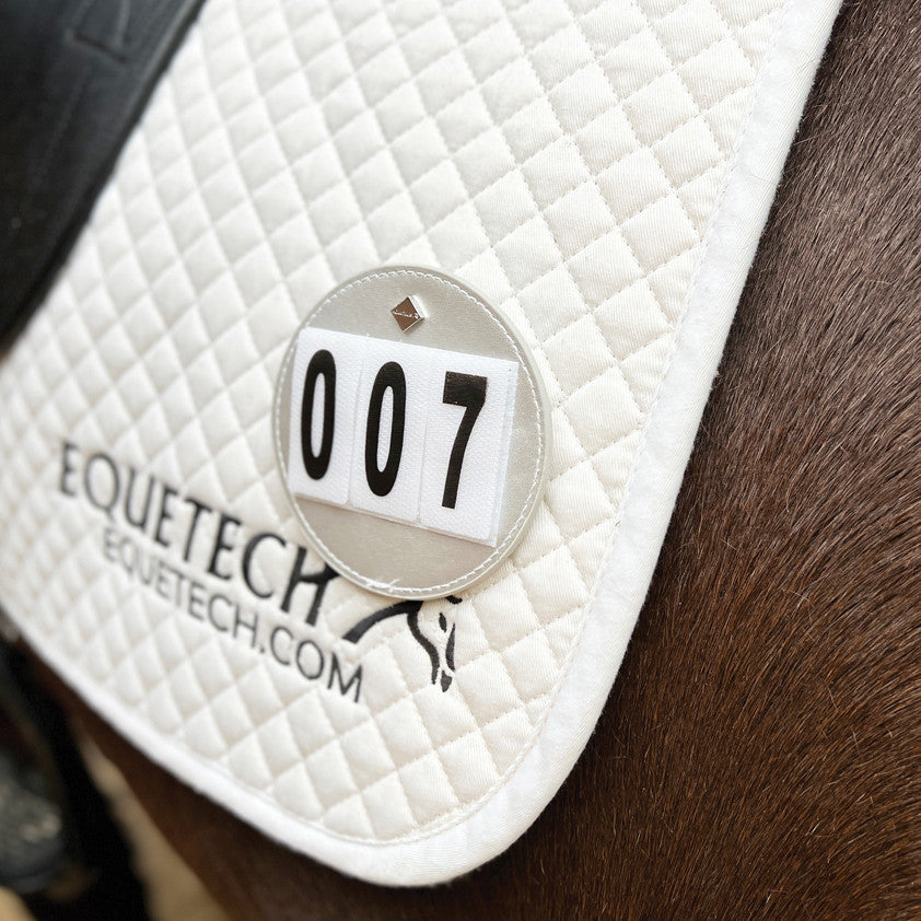 Luxe Dressage Saddle Cloth Number - Pair