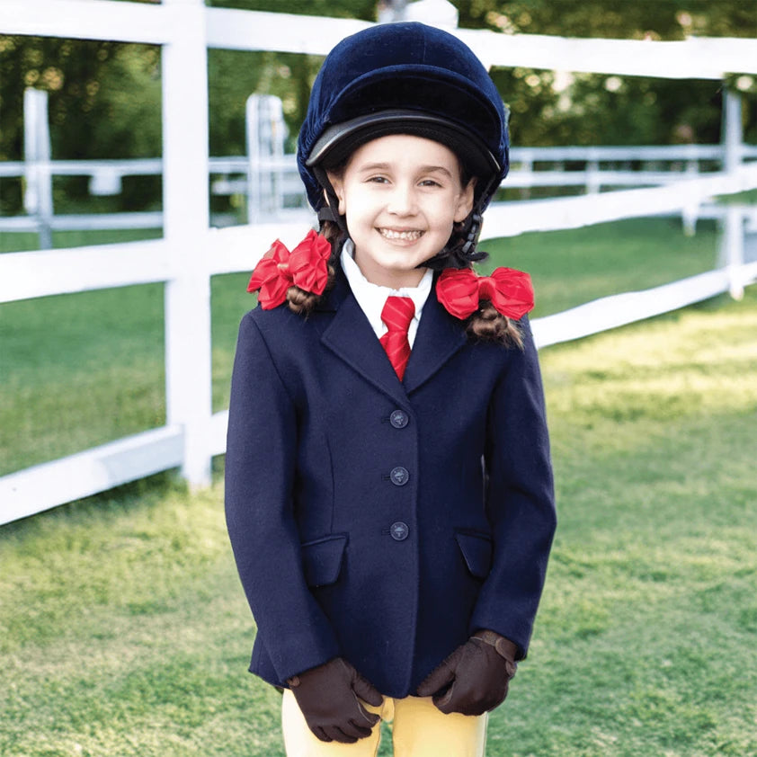 Equetech Junior Windsor Show Pony Riding Jacket - Navy