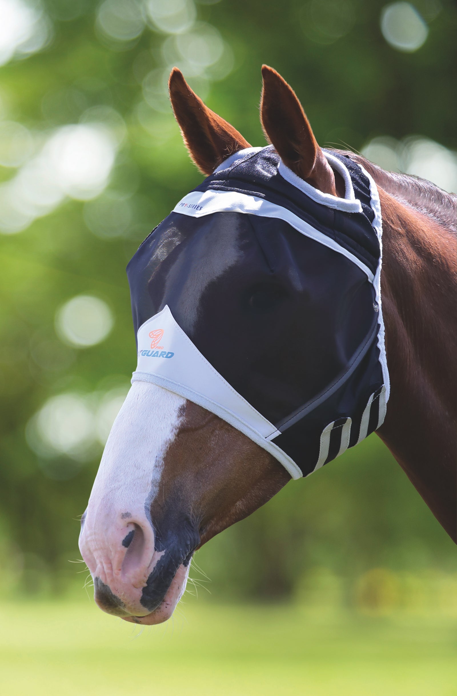 FlyGuard Pro Fine Mesh Fly Mask With Ear Holes