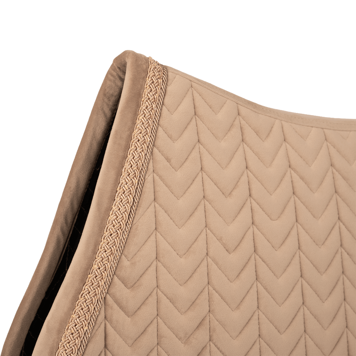 Kentucky Saddle Pad Velvet Fishbone Plaited Glitter Rope Show Jumping
