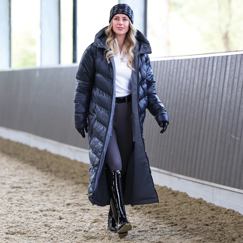 Houndstooth Knit Headband - Black/Grey