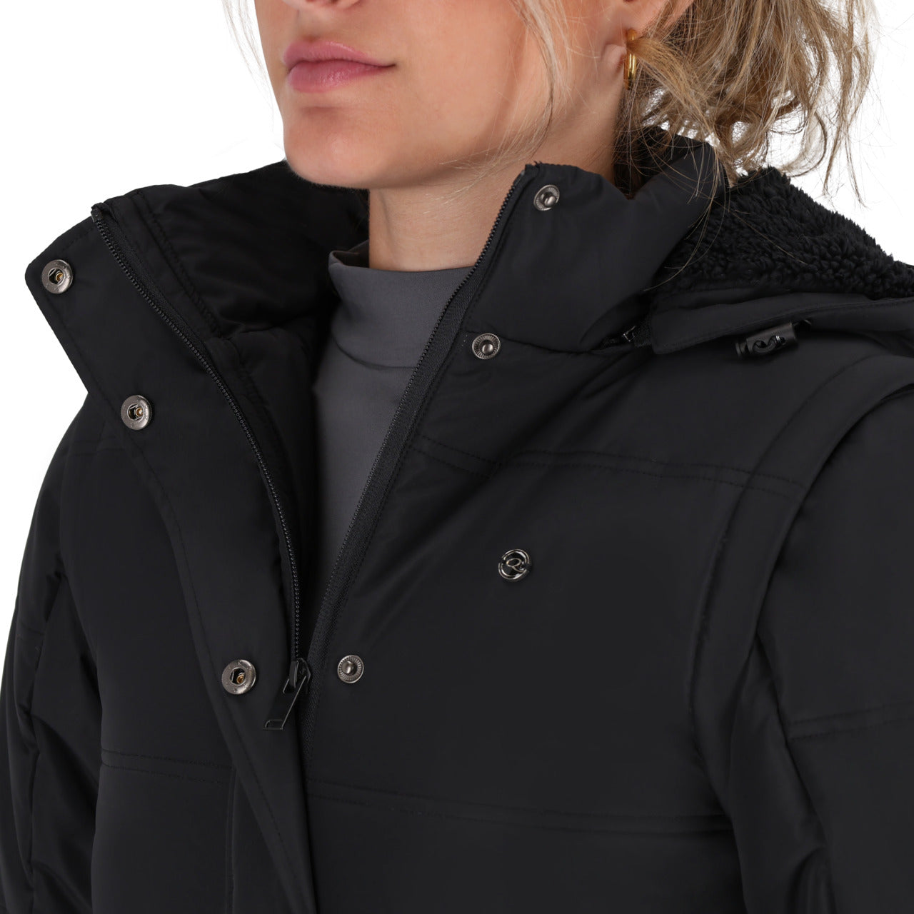 Rayah Winter Jacket with detachable sleeves