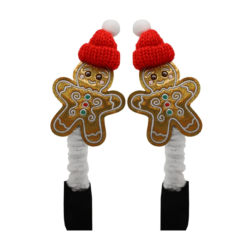 Gingerbread Man Bridle Boppers - Pair