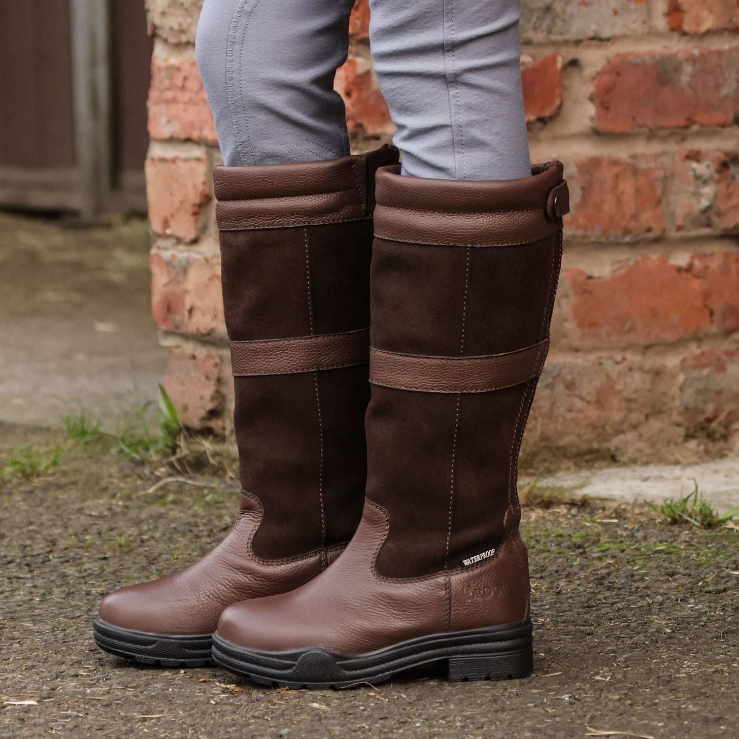 Brogini Hollingworth Piccino Zip Country Boots - Brown