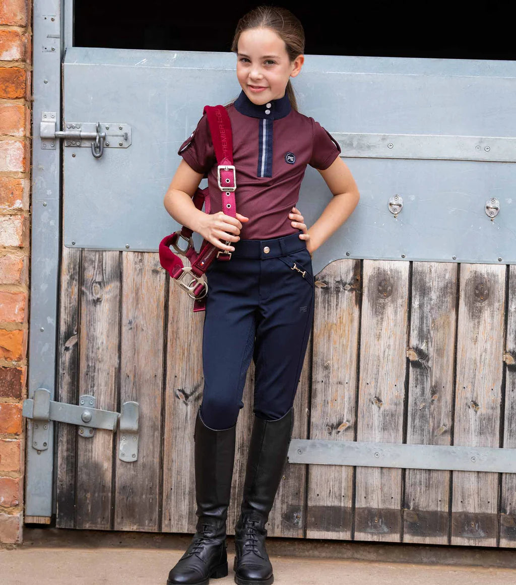 Premier Equine Brava Girls Full Seat Gel Riding Breeches