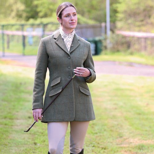Claydon Beaufort Tweed Riding Jacket - Claydon Green