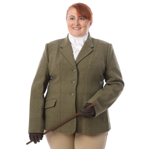 Equetech Claydon Tweed Riding Jacket - Green
