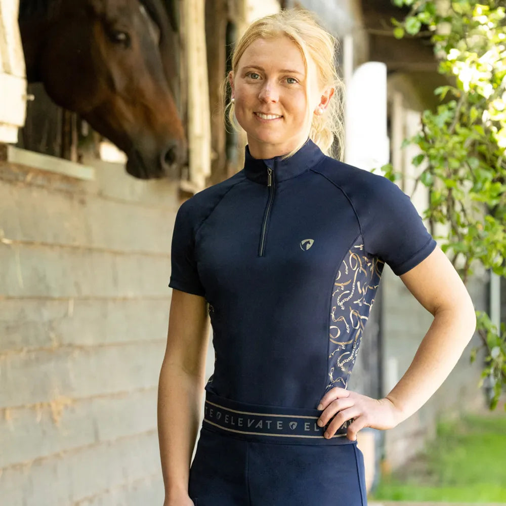 Hy Equestrian Elevate Heritage Short Sleeve Base Layer