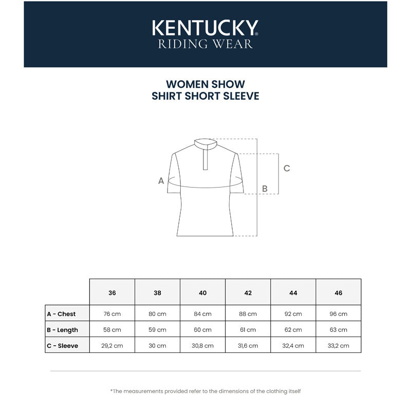 Kentucky Womens Show Shirt with Glitter Zipper Short Sleeve