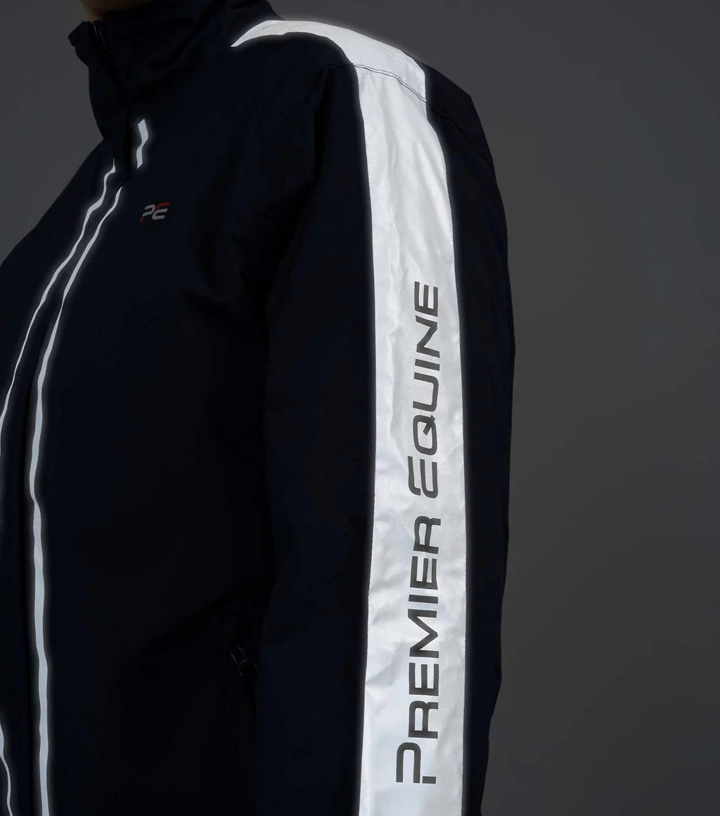 Premier Equine Lumen Reflective Unisex Riding Jacket - Navy