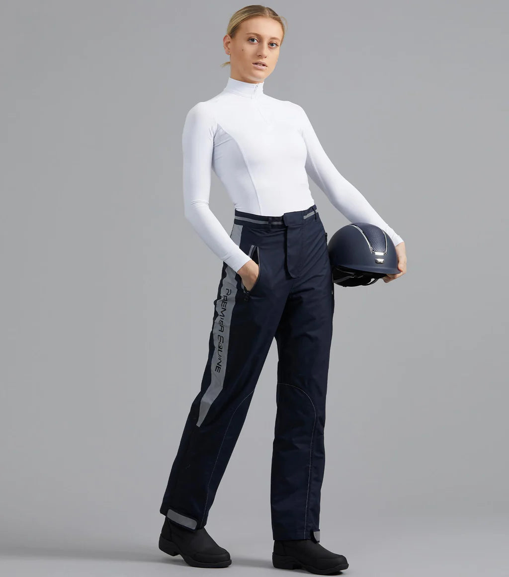 Premier Equine Lumen Reflective Unisex Riding Trousers - Navy