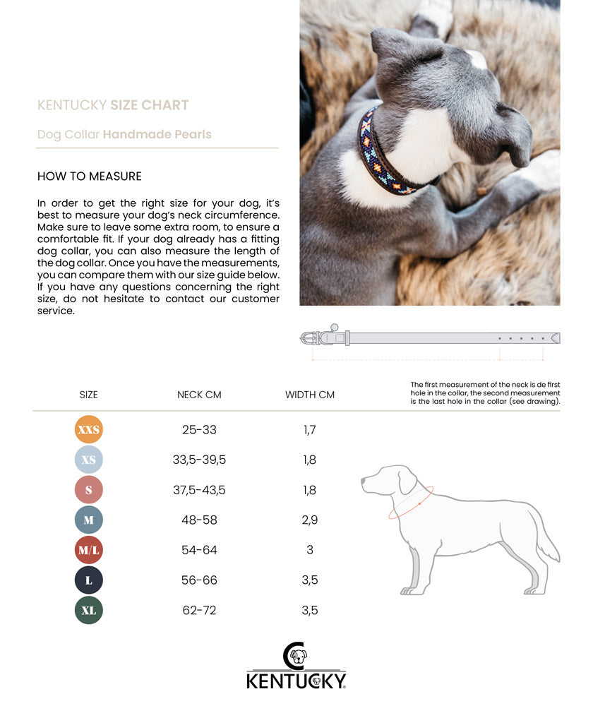 Kentucky Dogwear Dog Collar Pearls PINK