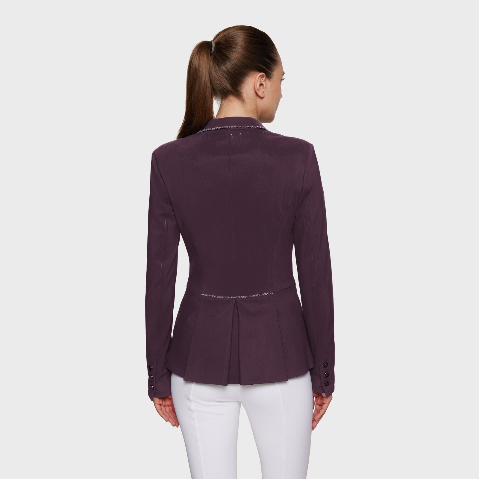 Samshield Victorine Crystal Fabric Ladies Competition Jacket - Plum SS25