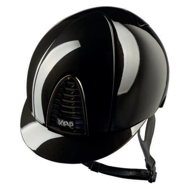 KEP Cromo 2.0 Shine Black with Black Mirrors and Crystals with Black Harness Standard Peak