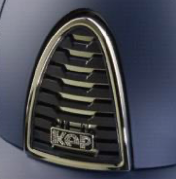 KEP Cromo 2.0 Matt Blue with Chrome Mirror and Crystals with Blue Harness Standard Peak