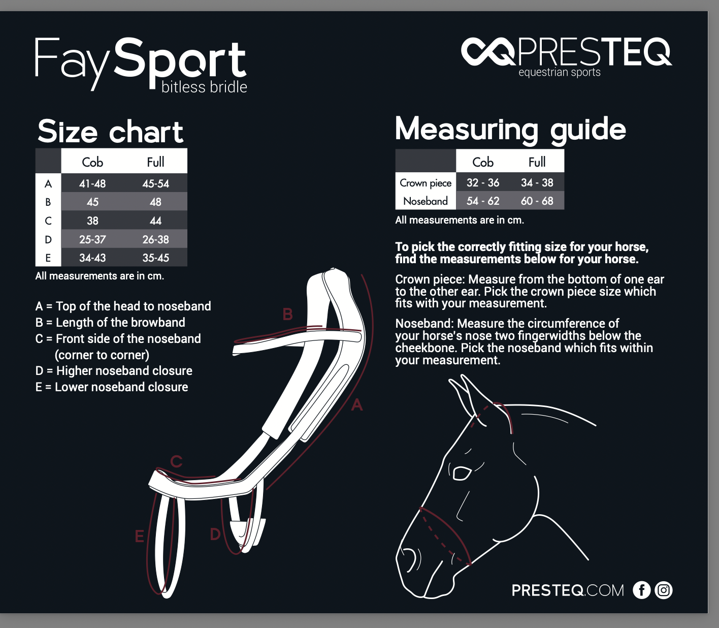 PresTeq FaySport Bitless Bridle