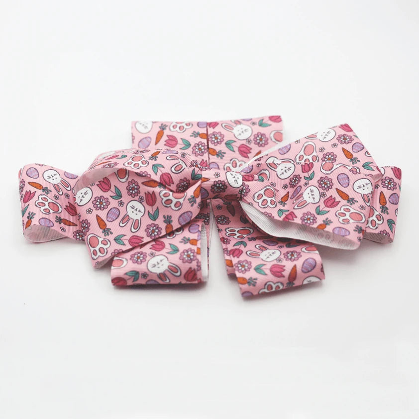 Bunny Rabbit Easter Horse Chest Bow - One Size