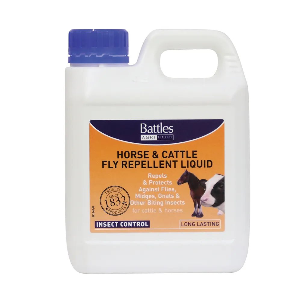 Battles Horse & Cattle Fly Repellent Liquid - Nags Essentials
