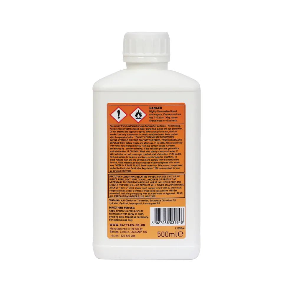 Battles Horse & Cattle Fly Repellent Liquid - Nags Essentials