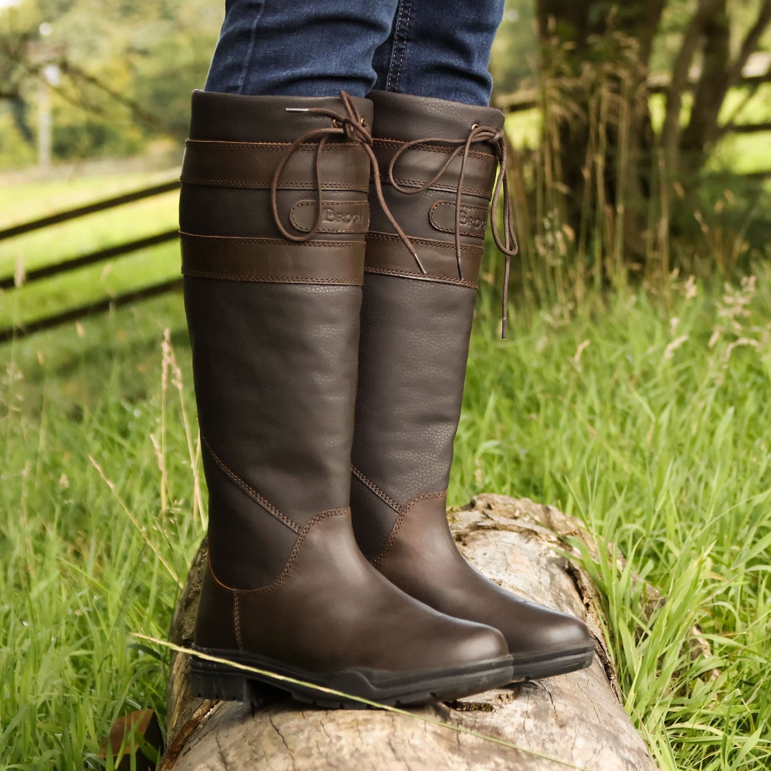 Brogini Longridge Waterproof Country Boots - Brown - Nags Essentials