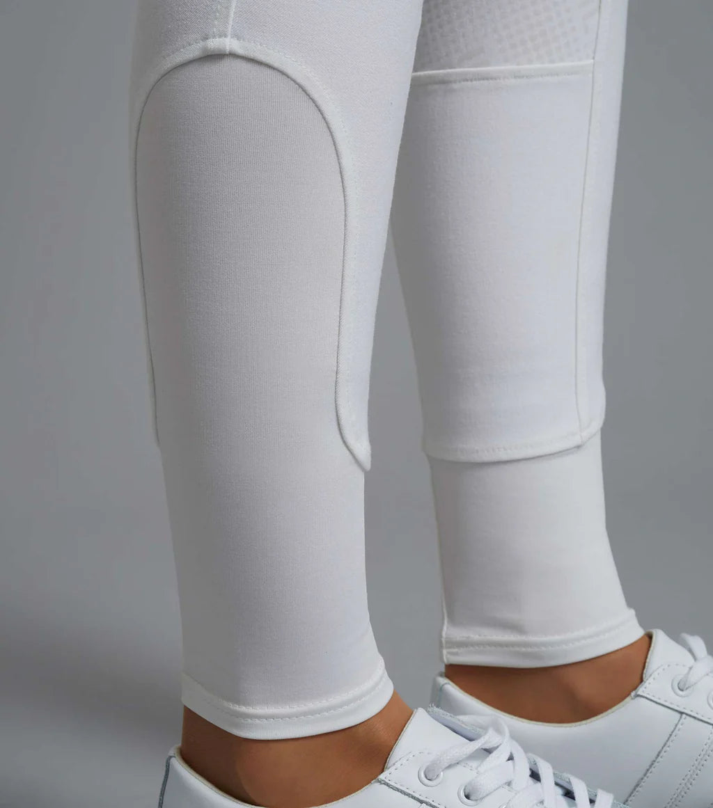 Premier Equine Cassa Ladies Full Seat Gel Competition Riding Breeches - White