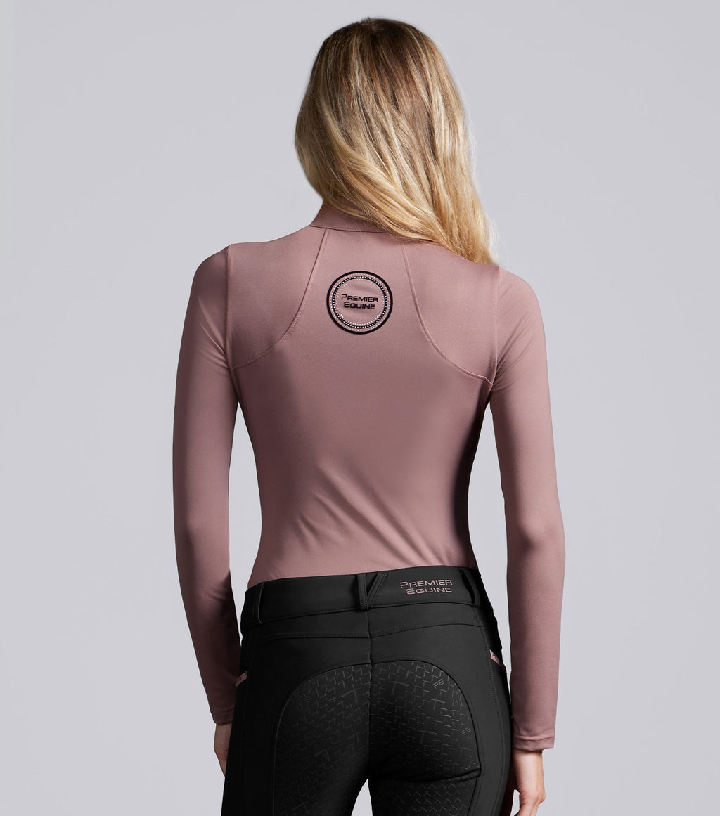 Premier Equine Catori Womens Long Sleeve Base Layer - Dusty Rose
