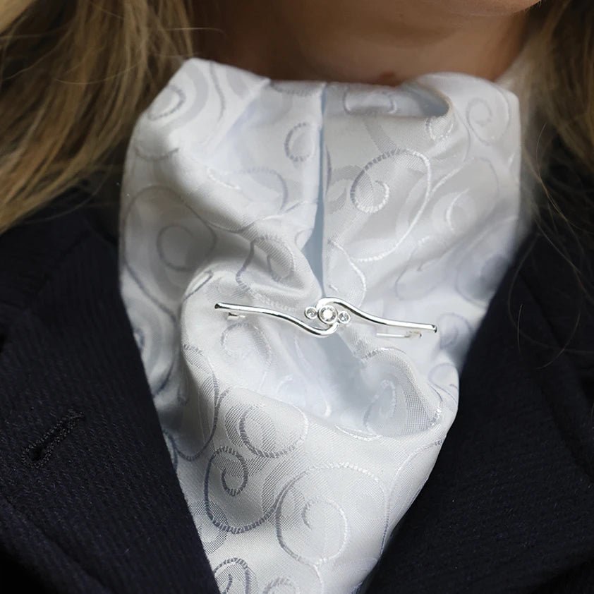 Deluxe Twist Stock Pin - Silver - Nags Essentials
