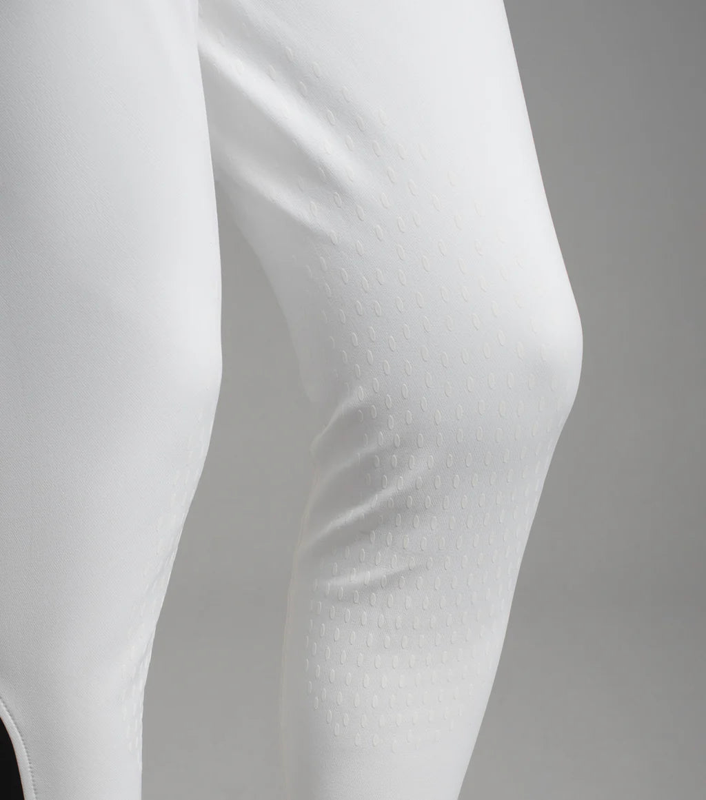 Premier Equine Emilio Men's Gel Knee Competition Breeches - White