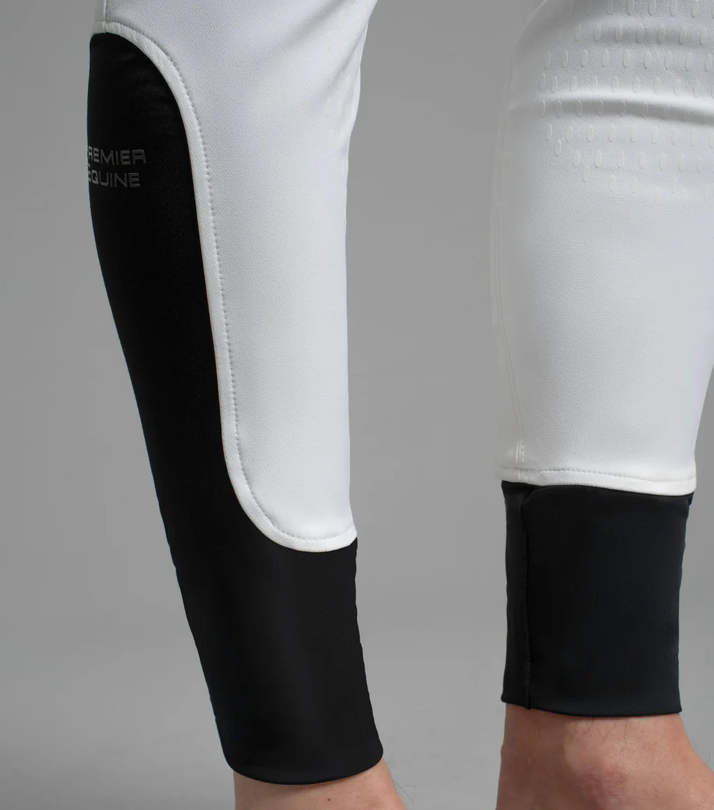 Premier Equine Emilio Men's Gel Knee Competition Breeches - White