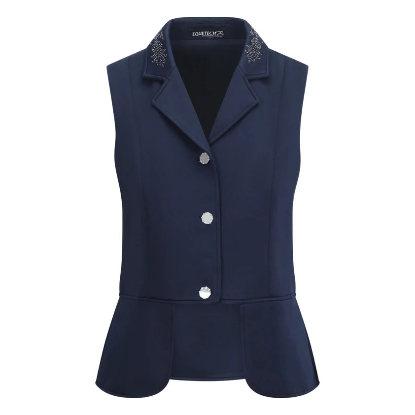 Crystal Dressage Waistcoat - Navy/Silver