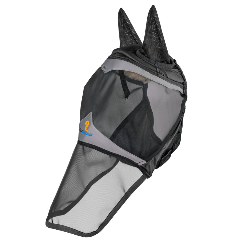 FlyGuard Pro Fine Mesh Fly Mask with Ears & Square Nose - Nags Essentials