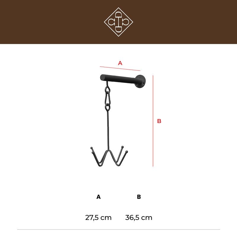 Grooming Deluxe Bridle Hook 4 Prong Wall Attachment - Nags Essentials
