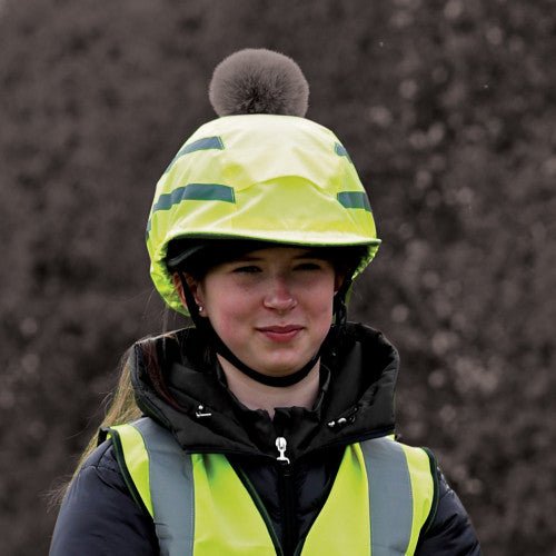 Hi - Vis Vision Water Resistant Deluxe Pom Hat Silk - Childs - Nags Essentials