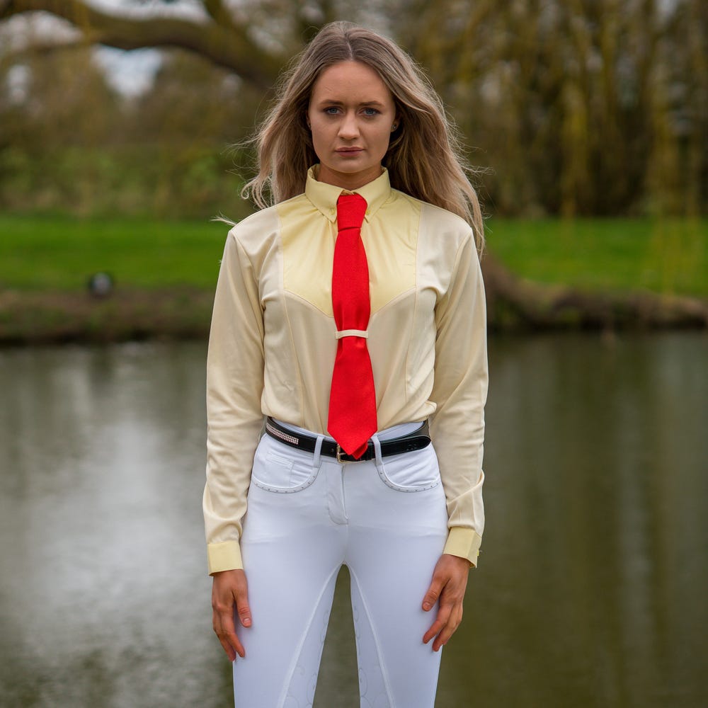 Hy Equestrian Ladies Dedham Long Sleeved Tie Shirt - Nags Essentials